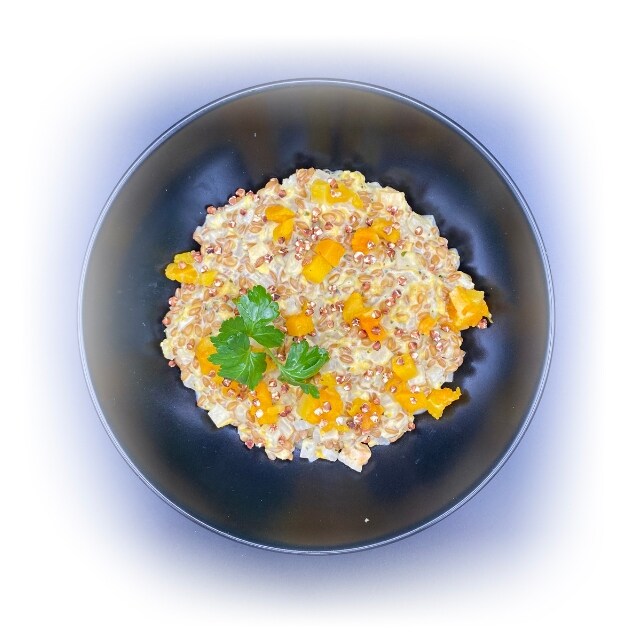 Risotto d'épeautre aux légumes d'hiver